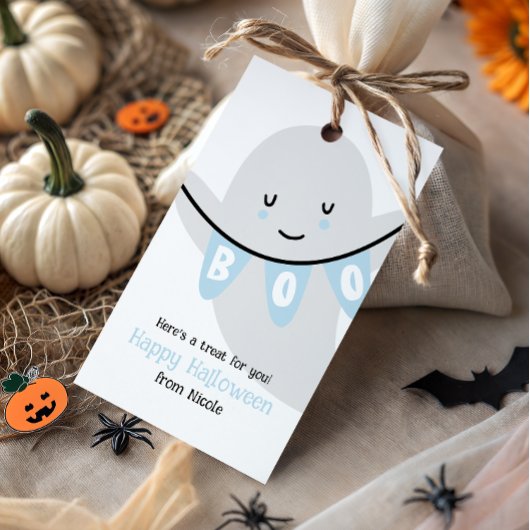 SCHATTIGEE GHOST BOO HALLOWEEN KINDER TRAKTATIE CADEAULABEL