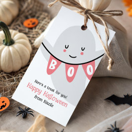SCHATTIGEE GHOST BOO HALLOWEEN KINDER TRAKTATIE CADEAULABEL