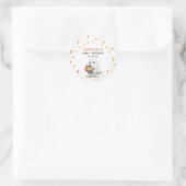 Schattigee Ghost BOO met Star Pattern Halloween Ronde Sticker (Tas)