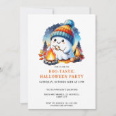 Schattigee Ghost Boo-Tastic Halloween Party Kaart (Voorkant)