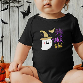 Schattigee Ghost Boo Trick or treat Halloween Romper