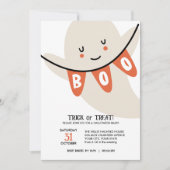 SCHATTIGEE GHOST BOO TRUC OF BEHANDELT KINDER HALL KAART (Voorkant)