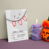 SCHATTIGEE GHOST BOO TRUC OF BEHANDELT KINDER HALL KAART