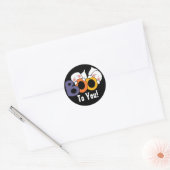 Schattigee Ghost Boo voor jou! Ronde Sticker (Envelop)
