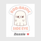 Schattigee Ghost BooBastic Side Eye Funny Sticker (Vel)