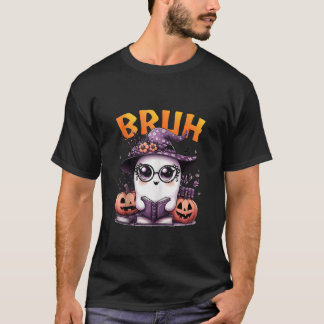Schattigee Ghost bruh Boo Leesboek Funny Family Ha T-shirt