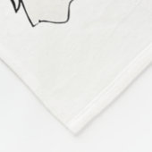 Schattigee Ghost Cat Funny Halloween outfit kostuu Fleece Deken (Hoek)