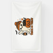 Schattigee Ghost Cat Spooky Halloween Kitten Magis Spandoek (Verticaal)