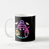 Schattigee Ghost Coffee Drink Spooky Halloween Koffiemok (Links)