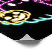 Schattigee Ghost Coffee Drink Spooky Halloween Poster (Hoek)