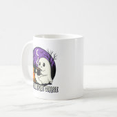Schattigee Ghost Coffee Lover Camping Design Koffiemok (Voorkant links)
