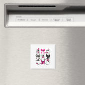 Schattigee Ghost Coquette Esthetische Roze Bogen S Magneet (Insitu (Vaatwasser))