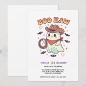 Schattigee Ghost Cowboy Party Kaart (Voorkant / Achterkant)