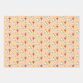 Schattigee Ghost & Creepy Cocktail Inpakpapier Vel (Voorkant 2)