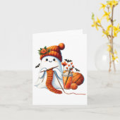 Schattigee Ghost Crochet Breien Liefhebbers Hallow Kaart (Gele Bloem)