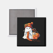 Schattigee Ghost Crochet Breien Liefhebbers Hallow Magneet (Voorkant / Achterkant)