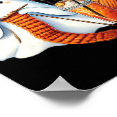 Schattigee Ghost Crochet Breien Liefhebbers Hallow Poster (Hoek)