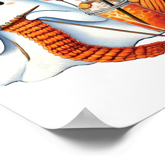 Schattigee Ghost Crochet Breien Liefhebbers Hallow Poster (Hoek)