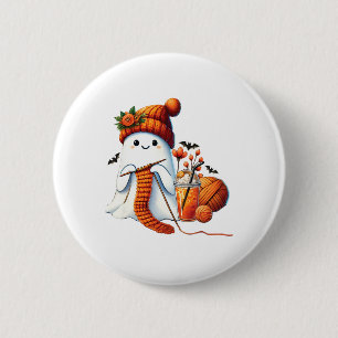 Schattigee Ghost Crochet Breien Liefhebbers Hallow Ronde Button 5,7 Cm