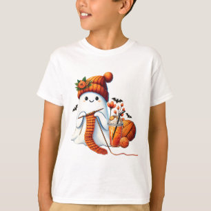 Schattigee Ghost Crochet Breien Liefhebbers Hallow T-shirt