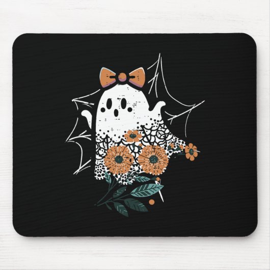 Schattigee Ghost Dancing Retro Halloween Vrouwen M Muismat (Voorkant)