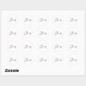Schattigee Ghost Dog Walker Graphic Halloween Kost Ronde Sticker (Vel)