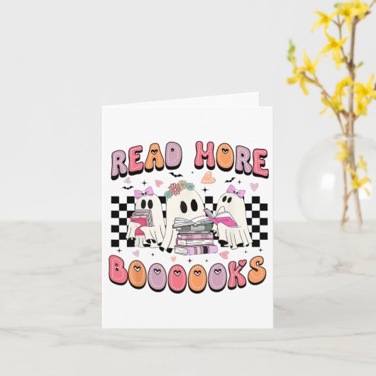 Schattigee Ghost Drink Koffie Halloween Ghost Ice  Kaart (Gele Bloem)