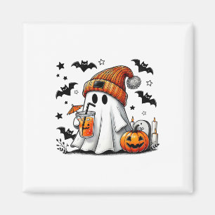 Schattigee Ghost Drink Koffie Halloween Ghost Ice  Magneet