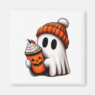 Schattigee Ghost Drink Koffie Halloween Ghost Ice  Magneet