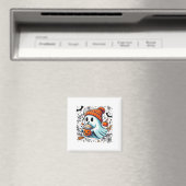 Schattigee Ghost Drink Koffie Halloween Ghost Ice  Magneet (Insitu (Vaatwasser))
