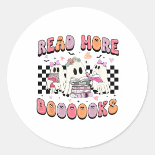 Schattigee Ghost Drink Koffie Halloween Ghost Ice Ronde Sticker