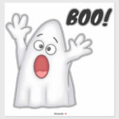 Schattigee Ghost en Boo Sticker (Vel)