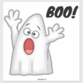 Schattigee Ghost en Boo Sticker