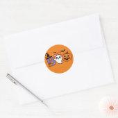 Schattigee Ghost en Pumpkin Sticker (Envelop)