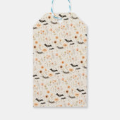 Schattigee Ghost Floral Happy Halloween Cadeaulabel (Achterkant)