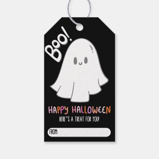  Schattigee Ghost Gift Label Cadeaulabel (Voorkant)