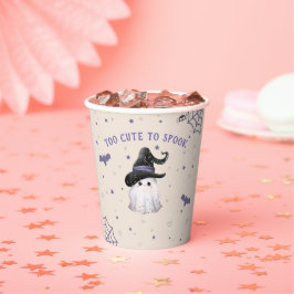 Schattigee Ghost Girl Halloween Verjaardagsfeestcr Papieren Bekers