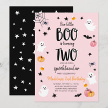 Schattigee Ghost Halloween 2e Verjaardagsfeestuitn