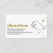 Schattigee Ghost Halloween Baby shower Display Dou Informatiekaartje (Voorkant)