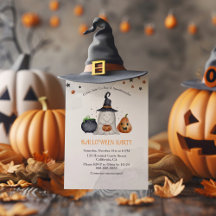 Schattigee Ghost Halloween Custom Party Invitation