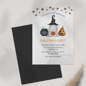 Schattigee Ghost Halloween Custom Party Invitation Kaart