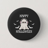 Schattigee Ghost Halloween Hoofdtelefoon Kunst Ronde Button 5,7 Cm (Voorkant)