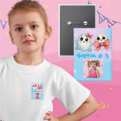 Schattigee Ghost Halloween Kids Verjaardag Button