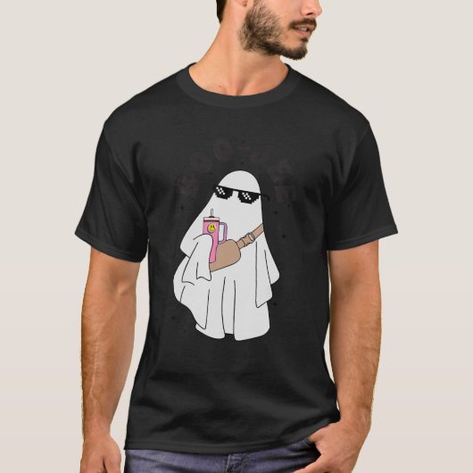 Schattigee Ghost Halloween Kostuum Boujee Boo Jee T-shirt (Voorkant)