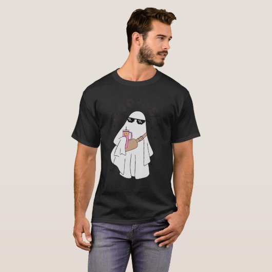 Schattigee Ghost Halloween Kostuum Boujee Boo Jee  T-shirt (Voorkant volledig)