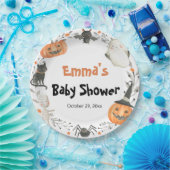 Schattigee Ghost Halloween Pumpkin Autumn Baby sho Papieren Bordje (Feest)