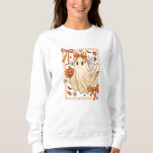 Schattigee Ghost Halloween Sweatshirt