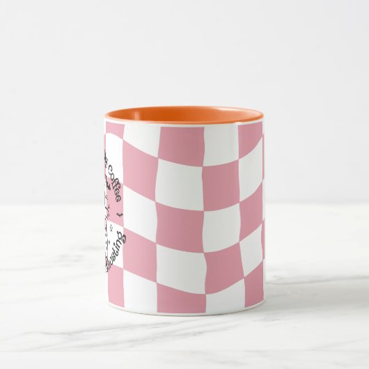 Schattigee Ghost Herfst Pumpkin Spice Pink Mok (Midden)