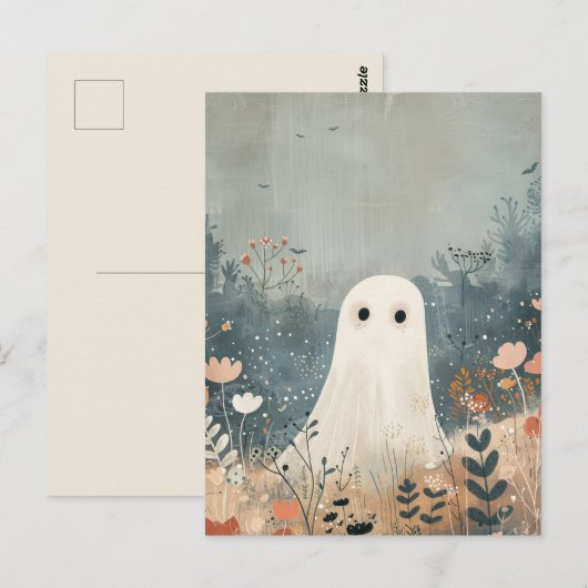 Schattigee Ghost in The Meadows Halloween Briefkaart