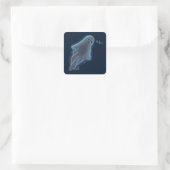 Schattigee Ghost KiniArt Square Sticker (Tas)
